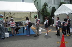 調布病院(災害拠点連携病院)での訓練